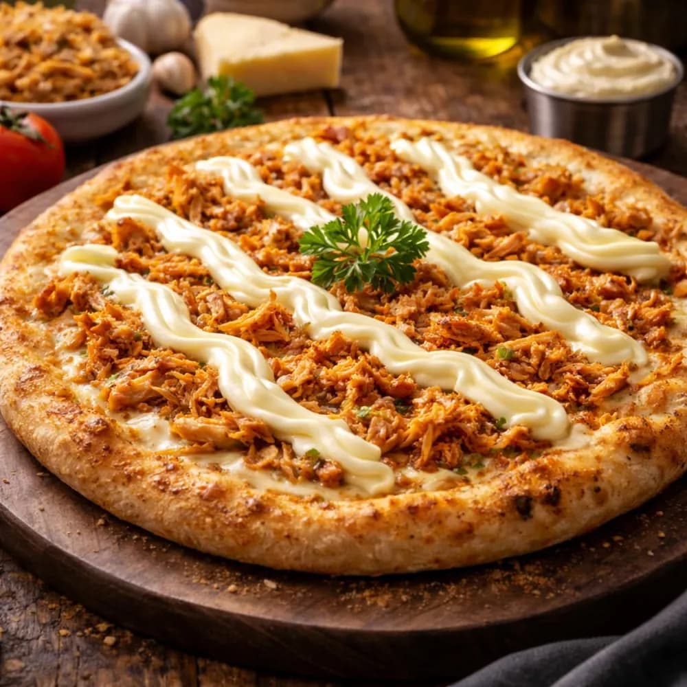 01 Pizza Média Frango Catupiry + 01 Refri 1L